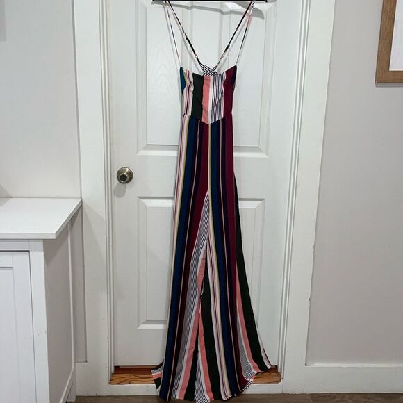 Flynn Skye Jennifer Sleeveless Strappy Wide Leg Jumpsuit Size XS - Picture 2 of 10